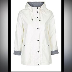 Topshop White Rain Jacket